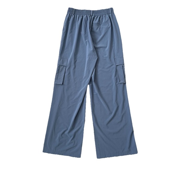 Aerie Offline Nylon Cargo Pants Womens Medium Blue Travel Lightweight Packable - Picture 5 of 10